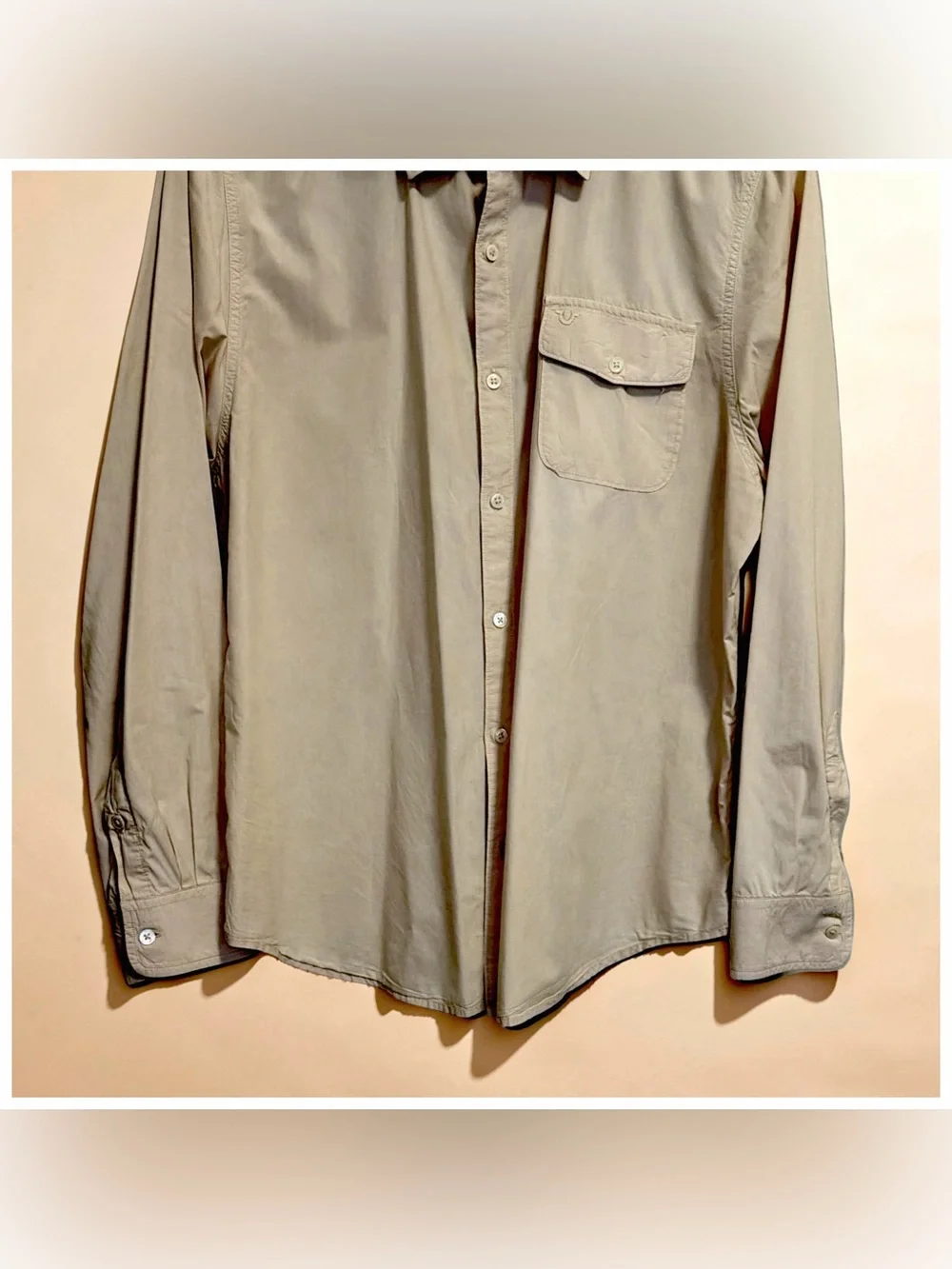 True Religion Men’s Button-Down Shirt | Classic Western-Inspired Casual Shirt |